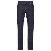 Blauwe Denim Slim Fit Jeans Billionaire , Blue , Heren