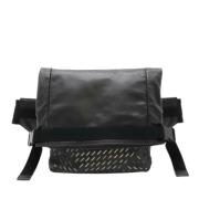 Pre-owned Leather crossbody-bags Bottega Veneta Vintage , Black , Dame...