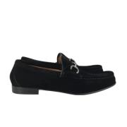 Pre-owned Suede flats Gucci Vintage , Black , Heren