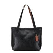 Pre-owned Leather totes Coach Pre-owned , Black , Dames