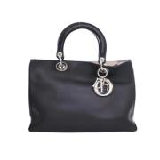 Pre-owned Leather handbags Dior Vintage , Black , Dames