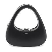 Leren Swipe Baguette Tas Coperni , Black , Dames