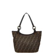 Pre-owned Canvas fendi-bags Fendi Vintage , Brown , Dames