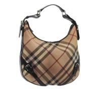 Pre-owned Fabric shoulder-bags Burberry Vintage , Beige , Dames