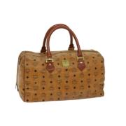 Pre-owned Leather handbags MCM Pre-owned , Brown , Dames