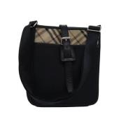 Pre-owned Nylon shoulder-bags Burberry Vintage , Black , Dames