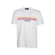 Witte T-shirts & Polos Ss24 Dsquared2 , White , Heren