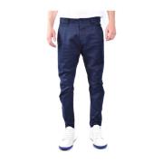 Sky Broek Aw23 Dsquared2 , Blue , Heren