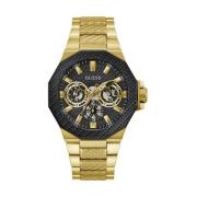 Heren Multifunctioneel Horloge Indy goud, zwart 45 mm Gw0636G2 Guess ,...