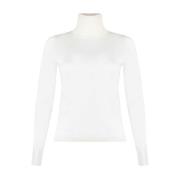 Witte Cashmere Coltrui Sweater Max Mara , White , Dames