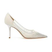 Kristal Mesh Love Pumps Jimmy Choo , White , Dames