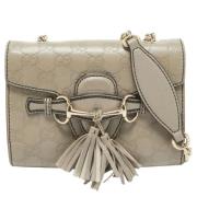 Pre-owned Leather gucci-bags Gucci Vintage , Beige , Dames