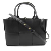 Pre-owned Leather handbags Bottega Veneta Vintage , Black , Dames