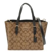 Pre-owned Leather totes Coach Pre-owned , Beige , Dames