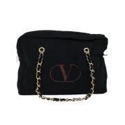 Pre-owned Canvas handbags Valentino Vintage , Black , Dames