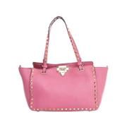 Pre-owned Leather shoulder-bags Valentino Vintage , Pink , Dames