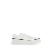 Klassieke leren sneakers voor elke dag Jil Sander , White , Heren