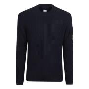 Total Eclipse Crew Neck Sweater C.p. Company , Blue , Heren