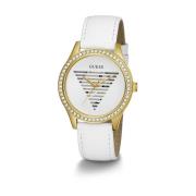 Lady Idol Lederen Horloge met Armband Guess , White , Dames