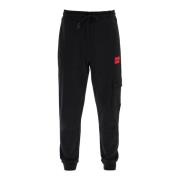 Cargo Zak Katoenen Joggers Hugo Boss , Black , Heren