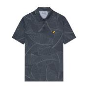 Bloemen Polo Shirt Herenmode Lyle & Scott , Blue , Heren