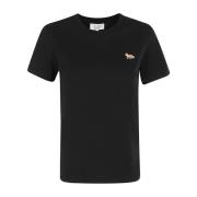 Schattig Fox T-shirt Maison Kitsuné , Black , Heren