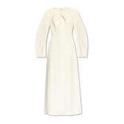 Jurk met drapering Jil Sander , Beige , Dames