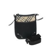 Pre-owned Nylon shoulder-bags Burberry Vintage , Black , Dames