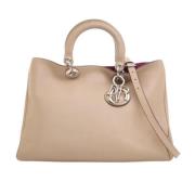 Pre-owned Leather dior-bags Dior Vintage , Beige , Dames