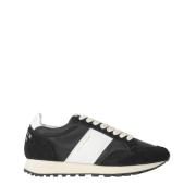 Zwarte Suède Runner Sneakers Saint Sneakers , Black , Heren