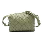 Pre-owned Leather shoulder-bags Bottega Veneta Vintage , Green , Dames