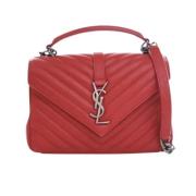 Pre-owned Leather handbags Yves Saint Laurent Vintage , Red , Dames