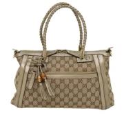 Pre-owned Canvas gucci-bags Gucci Vintage , Beige , Dames