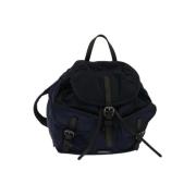 Pre-owned Nylon backpacks Burberry Vintage , Blue , Dames