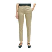 Stretch Cotton Twill Advantage Chino Brooks Brothers , Beige , Dames