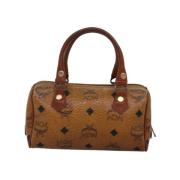 Pre-owned Leather handbags MCM Pre-owned , Brown , Dames