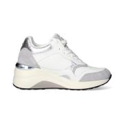 Leren Sneakers met Uitneembare Binnenzool Alberto Guardiani , White , ...