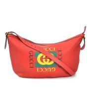 Pre-owned Leather gucci-bags Gucci Vintage , Red , Dames