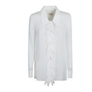 Witte Topwear voor Vrouwen Aw24 Khaite , White , Dames