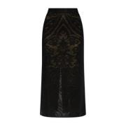 Rok met achterkant split Etro , Black , Dames