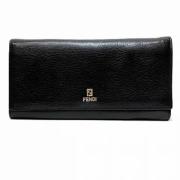 Pre-owned Leather wallets Fendi Vintage , Black , Dames