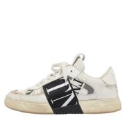 Pre-owned Leather sneakers Valentino Vintage , White , Dames