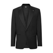 Klassieke Blazer in Marineblauw Billionaire , Black , Heren