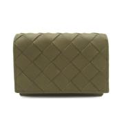 Pre-owned Leather wallets Bottega Veneta Vintage , Green , Dames