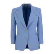 Multicolor Blazer voor Vrouwen Tagliatore , Blue , Dames