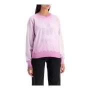 Sweatshirt met gewassen effect en logo Isabel Marant Étoile , Purple ,...