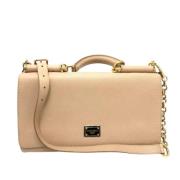 Pre-owned Leather shoulder-bags Dolce & Gabbana Pre-owned , Beige , Da...