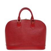 Pre-owned Leather louis-vuitton-bags Louis Vuitton Vintage , Red , Dam...