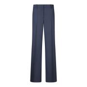 Blauwe Broek Verhoogt Je Stijl Msgm , Blue , Dames