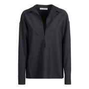 Grijze V-hals Shirt Aw24 Philosophy di Lorenzo Serafini , Black , Dame...